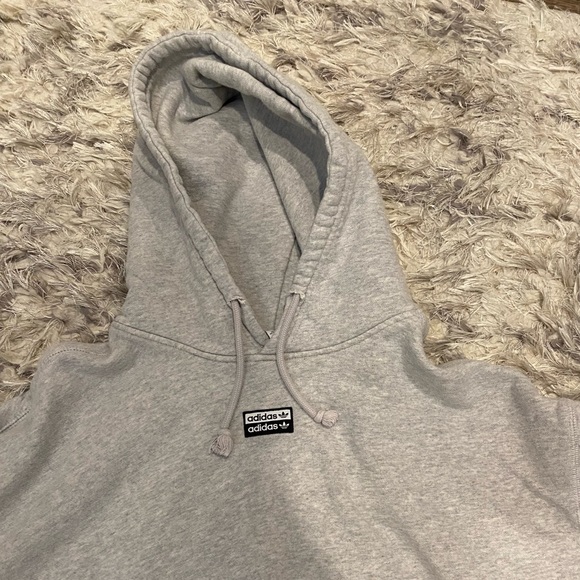 Adidas cropped grey hoodie - Picture 2 of 3